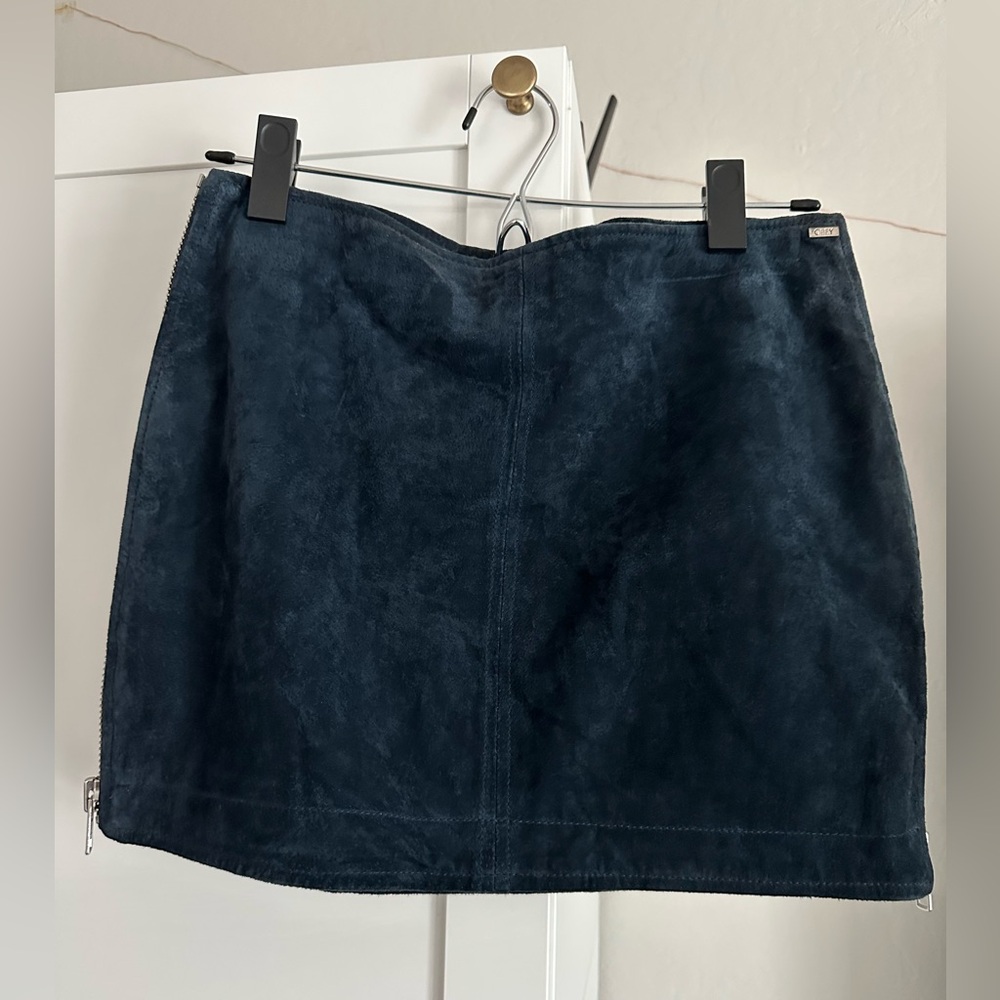 OBEY N89 Navy Suede Skirt